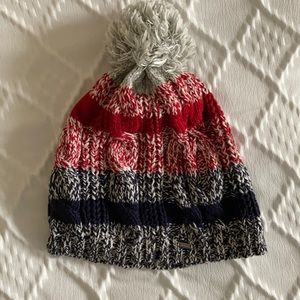 NEW! Tommy Hilfiger Cable winter beanie pompom hat